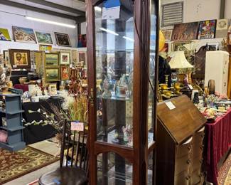 Glass front curio