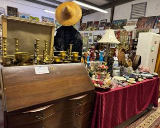 Drop front desk