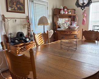 Oak Table and Chairs 