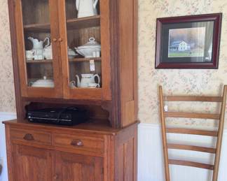 Oak Stepback Hutch