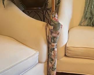 Vintage Ralph Lauren Floral Print CrookHandle Umbrella