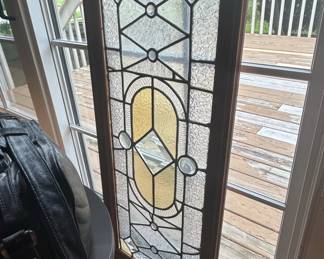 VictorianStyle Leaded Glass Window Insert