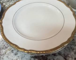 Warranted Carat Gold Rim Dinner Plate