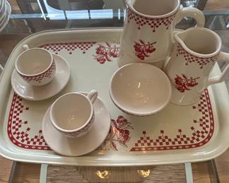 Cherry Pattern Serving Set