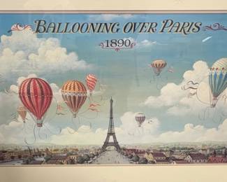 Ballooning Over Paris Decorative Print by I. Lane second image