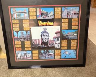 Riverview Amusement Park Chicago Framed Display with Tickets and Photos