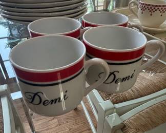 Set of Demi French Cafe Style Demitasse Espresso Cups
