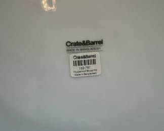 Crate Barrel Peppermint Stripe Platter second image