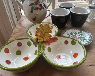 Assorted Vintage Ceramic Serving Ware Collection