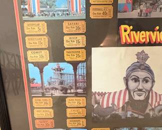 Riverview Amusement Park Chicago Framed Display with Tickets and Photos second image