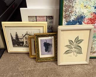 Collection of Assorted Framed Prints and Artwork, including Botanical and Victorian Illustrations second image