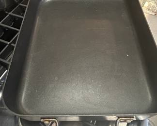 Dupont Roaster Heavy Gauge Aluminum Silverstone Riveted Roasting Pan