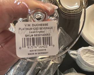 Vera Wang for Wedgwood Duchesse Platinum Iced Beverage Glass second image
