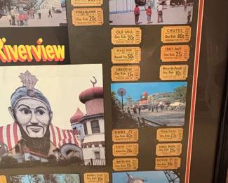 Riverview Amusement Park Chicago Framed Display with Tickets and Photos third image