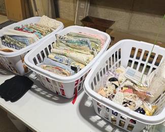 Assorted Vintage and Modern Quilting Fabric Remnants Collection