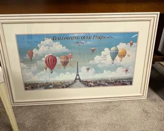 Ballooning Over Paris Decorative Print by I. Lane
