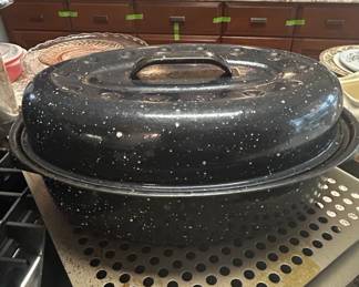 Graniteware Oval Roasting Pan