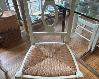 Napoleon Style Rush Seat Dining Chairs second image