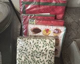 Caspari Decorative Paper Napkins Collection Holly Berry and Cupcake Designs