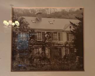 Framed Architectural Photograph of a French Country Estate second image