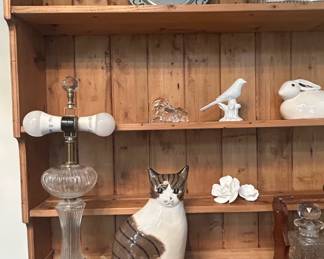 Antique Tantalus with Three Cut Glass Decanters
