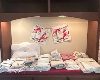 Vintage Lobster Motif Linens Collection