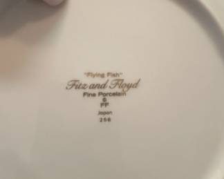 Fitz and Floyd Flying Fish Dinner Plate second image