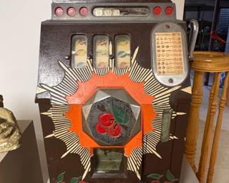 Mills Novelty Co. Cent Bursting Cherry Slot Machine