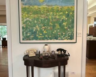 Impressionist Landscape Painting of a Flower Field
