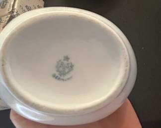 R.S. Germany Sugar Bowl, Pink Rose Pattern second image