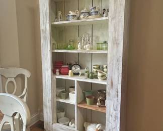 Farmhouse Style Painted Open Bookcase