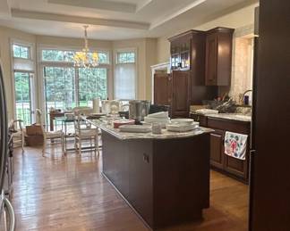 Kitchen Island with Granite Countertop