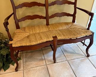 Bench with Rush Seat