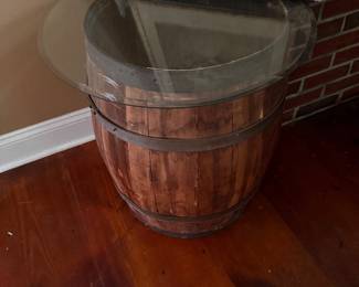Wine Barrel Table
