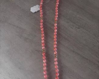 14KT CLASP CORAL NECKLACE