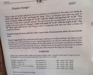 Custom drapery patterns-professional