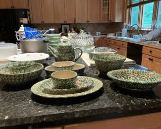 Lots of Henn pottery