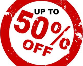 UP TO 50 OFF RED CIRCLE