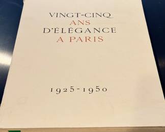 Vingt-Cinq Ans D'Elegance A Paris by Marcel Rochas- First Edition- coffee table book- $450