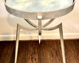 Baker glass top metal leaf side table- (originally $968)- 16x26- $580