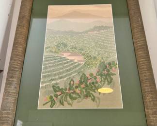 Set of 3- Coffee Bean Field Serigraphs- 1980 limited edition (set of 3)- signed by artist- 20x35- $300 for set of 3
