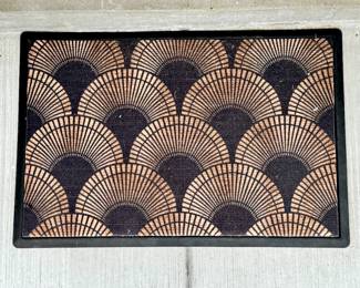 SOLD-Doormat by ruggable in sturdy rubber non-skid base- 3x2