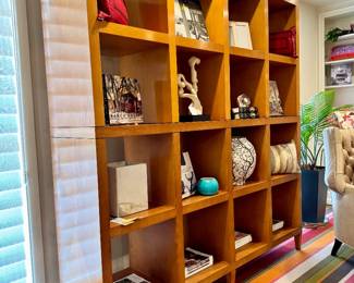 Side view: Michael Vanderbyl for Baker Archetype bookcase- 74x18x80- $3500