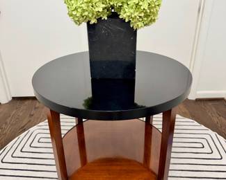 Baker Furniture two-tier side table- 28” D x 30”- $500
