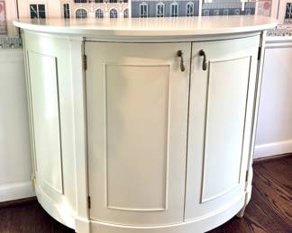 Jacques Garcia for Baker Furniture demi-lune cabinet- 47x36.5x22- $2200