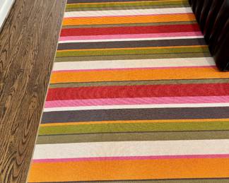 Rug #13- Missoni "Venezia" multi-striped wool rug- 9x12- $3500