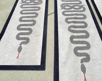 Rugs #3 and #4- Jonathan Adler for Ruggable rugs- (#3- 2.5x10- $200 each) - (#4- 2.5x7- $180)