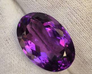 13.95 Carat Natural Amethyst Oval Cut Gemstone