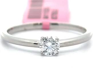 0.25 Carat Diamond Solitaire Promise Ring