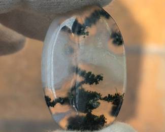 45.91 Carat Natural Dendritic Agate Cabochon